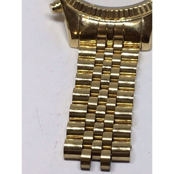 Authentic Fossil Watch Bracelet Parts Links Case Band 20mm Gold A661 - Picture 3 of 7